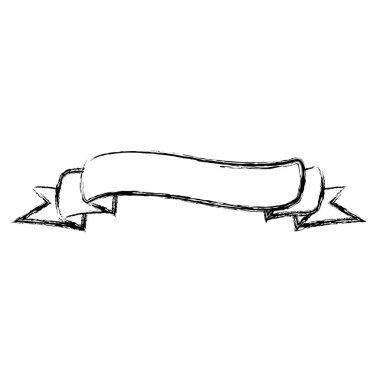 Grunge şirin şerit dekorasyon aksesuar tasarım vektör çizim