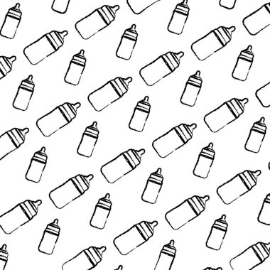 Nesneyi arka plan vektör çizim besleyen grunge plastik şişe