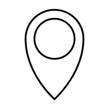 çizgi grafik konumu harita yön simge vektör çizim