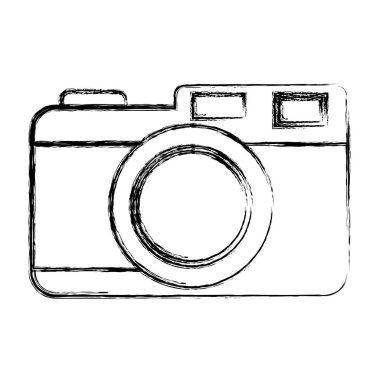 Grunge dijital kamera elektronik nesne teknoloji vektör çizim