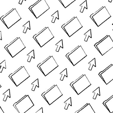 Grunge klasör dosyası ok imleci arka plan vektör çizim ile