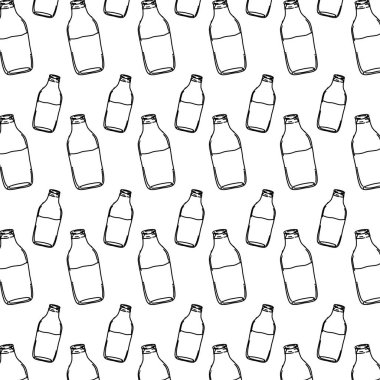 mason arka plan vektör çizim satırı sağlıklı suyu vitamin