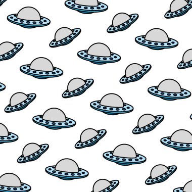 renk ufo gizemi nesne teknoloji arka plan vektör çizim