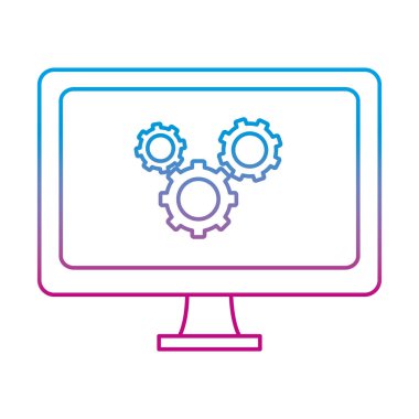 bozulmuş çizgi bilgisayar teknolojisi vites işlem sanayi vektör çizim ile