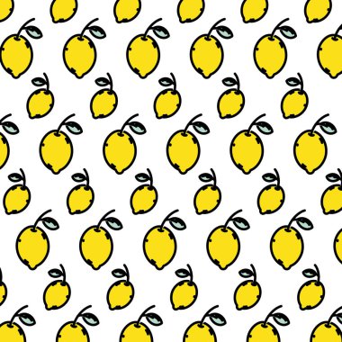 lezzetli limon meyve vitamini arka plan vektör çizim renk