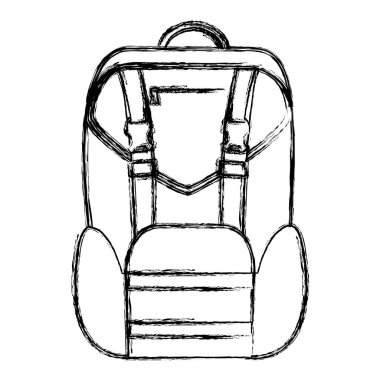 Grunge sırt çantası eğitim tasarım okul araç vektör çizim