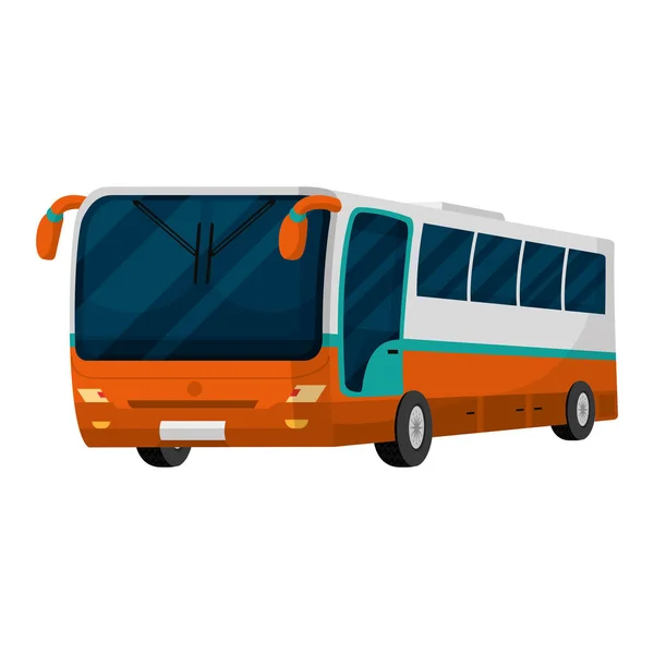 Travel Bus Passenger City Transport Vector Illustration — Stock Vector