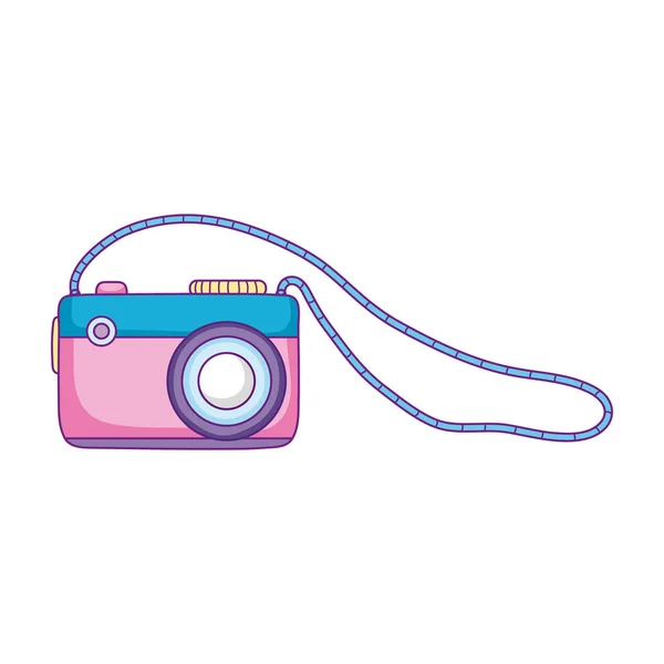 Digital Camera Equipment Digital Photo Vector Illustration — Stock Vector