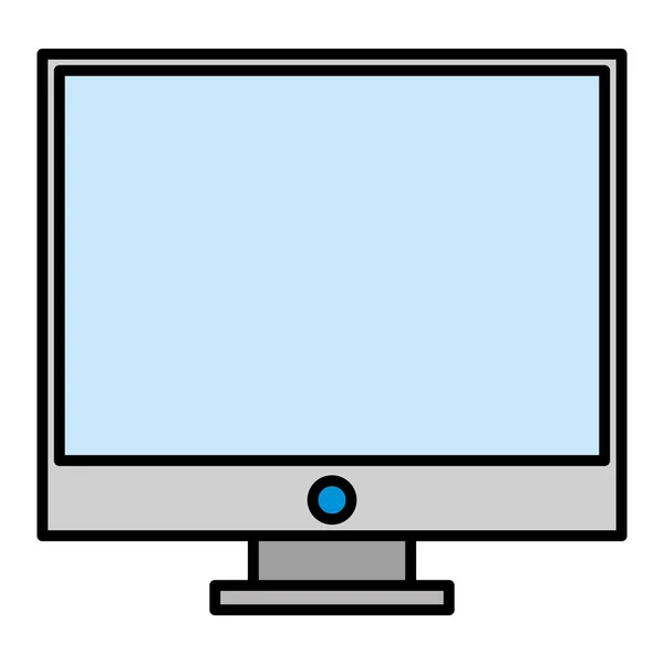 Cor Tela Eletrônica Serviço Computador Tecnologia Vetor Ilustração — Vetor de Stock