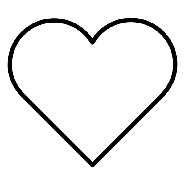 Линия Красоты Сердце Любовь Символ Дизайна Векторной Иллюстрации — стоковый вектор