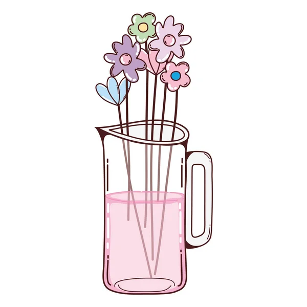 Vacker Bukett Blommor Bevara Mason Vektor Illustration — Stock vektor