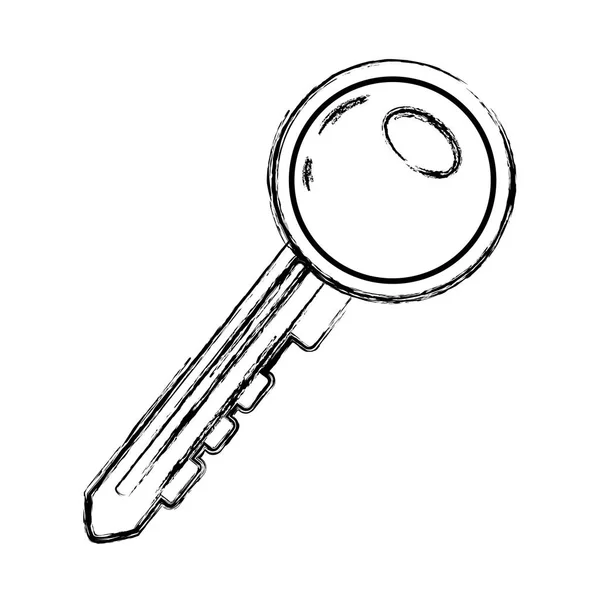 Grunge Key Object Security Open Access Vettoriale Illustrazione — Vettoriale Stock