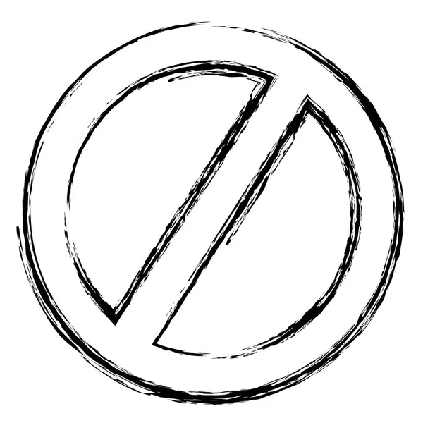 Grunge Κύκλο Απαγορευμένο Προειδοποίηση Σύμβολο Διανυσματικά Εικονογράφηση — Διανυσματικό Αρχείο