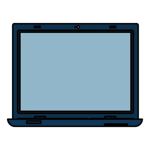 Color Pantalla Electrónica Lapto Base Datos Tecnología Vector Ilustración — Vector de stock