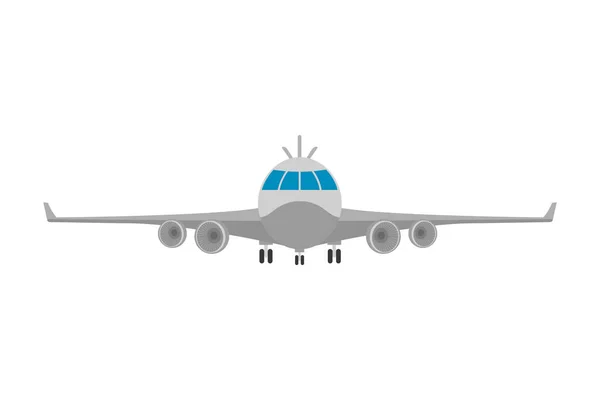Illustration Vectorielle Mode Véhicule Avion Avant — Image vectorielle