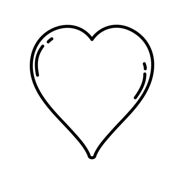 Linia Miłość Serce Symbol Projektu Ilustracji Wektorowych Pasja — Wektor stockowy