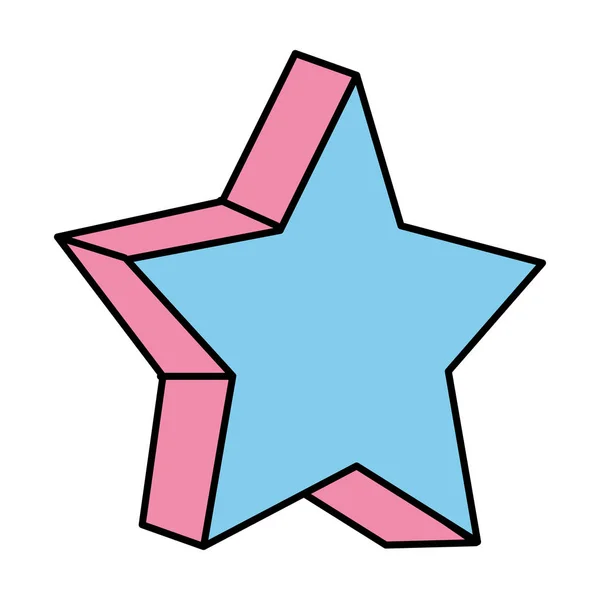 Barevné Třpytivé Hvězdy Styl Tvar Vektorové Ilustrace — Stockový vektor