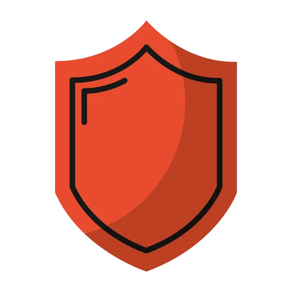 Security Shield Web Skydd Tillgång Vektorillustration — Stock vektor