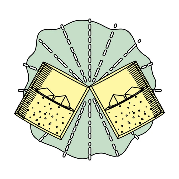 Kleur Liquor Glas Met Ijs Kubussen Dranken Vectorillustratie — Stockvector