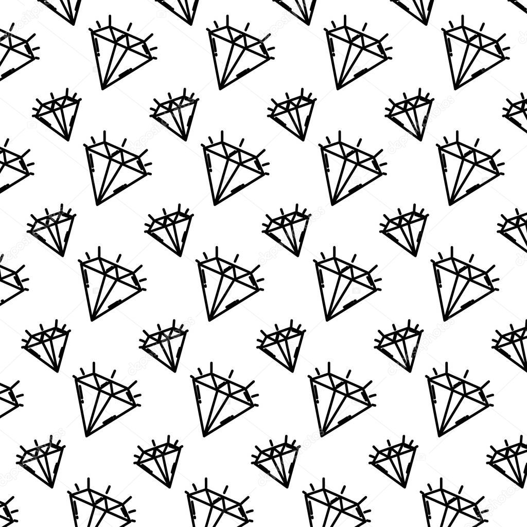 line brillant diamond luxury accessory background vector illustration
