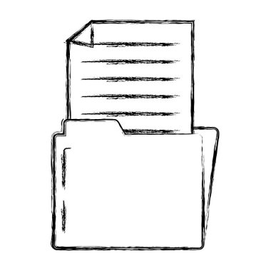 Grunge klasör dosyası belge kağıt bilgi vektör çizim ile