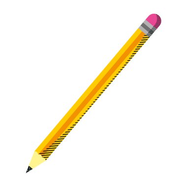 ahşap kalem nesne okul stil vektör çizim