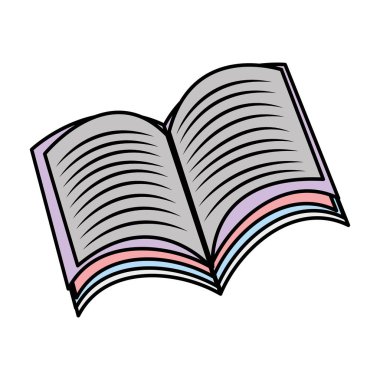 renk açık kitap eğitim belgeleri stil vektör çizim