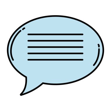 renk sohbet kabarcık metin iletisi vektör çizim notları