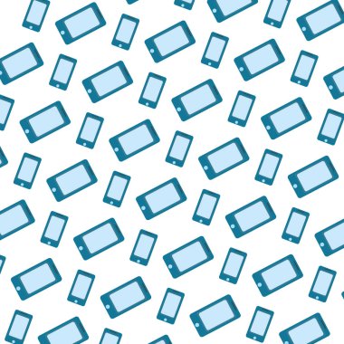 Elektronik smartphone teknoloji nesne arka plan vektör çizim