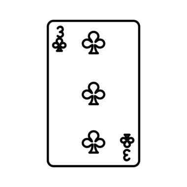 üçüncü hatta yonca casino kart oyun vektör çizim