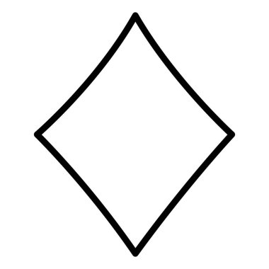 satır elmas casino oyun kartı simge vektör çizim