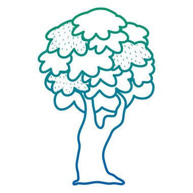 ağaç yaprakları ve vektör çizim takip satır güzellik dalları bozulmuş