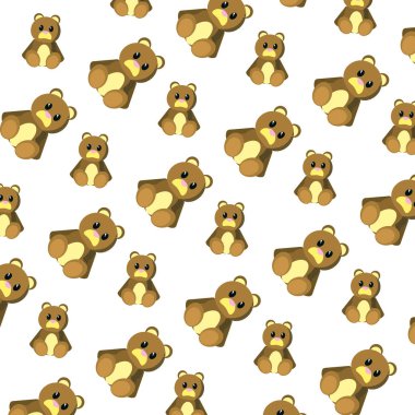 oyuncak sevimli oyuncak arka plan vektör çizim ayı