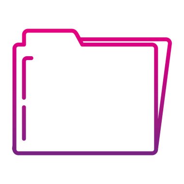 bozulmuş satır klasör dosyasına organize belge Arşiv vektör çizim