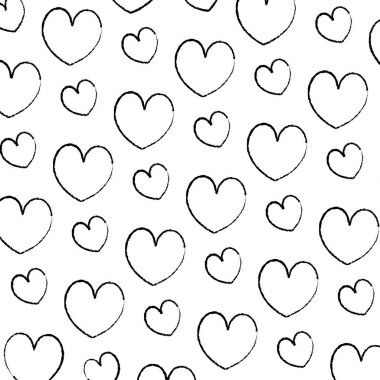 Grunge güzellik kalp romantik sembol arka plan vektör çizim