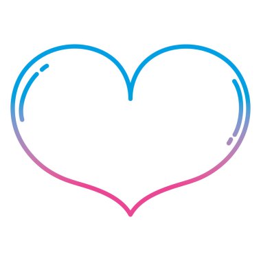 bozulmuş satır kalp sevgi sanat sembol tasarım vektör çizim