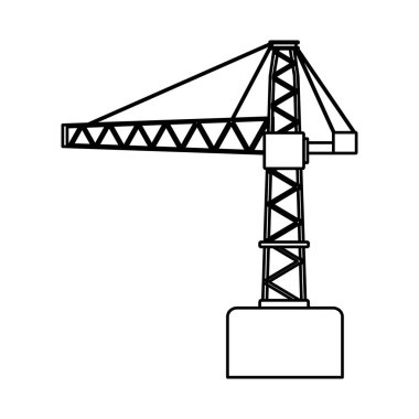 satır makaralar inşaat onarım vinç işareti vektör çizim