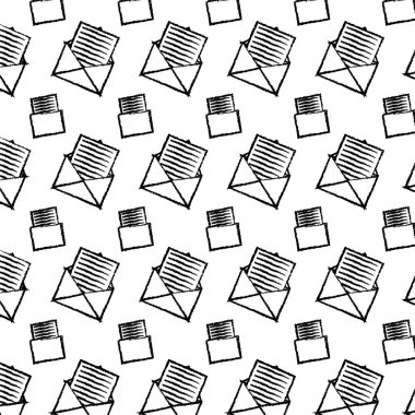 Grunge e-posta iletisi office belge arka plan vektör çizim ile