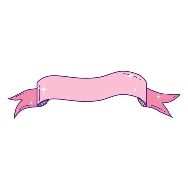 olay şerit nesne dekorasyon stil vektör çizim