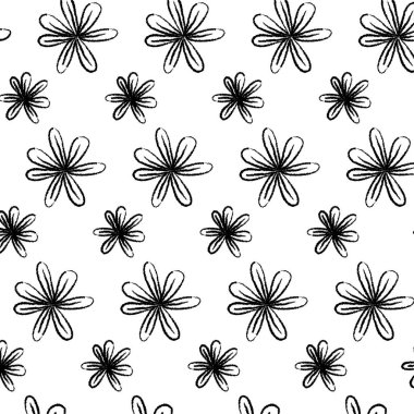 Grunge tropikal Çiçek Botanik stili arka plan vektör çizim