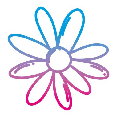 bozulmuş satır şirin tropikal çiçek egzotik yaprakları vektör çizim ile