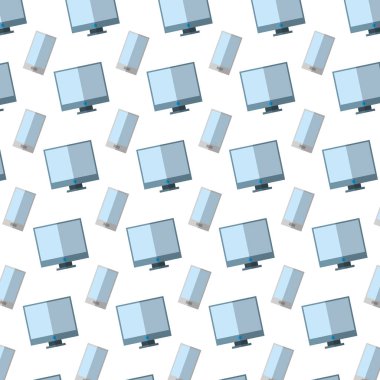 elektronik bilgisayar ve smartphone teknoloji arka plan vektör çizim