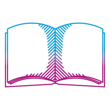 bozulmuş hattı açık kitap eğitim okul araç vektör çizim