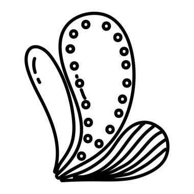 satır güzel kelebek kanatları stil vektör çizim hayvanla