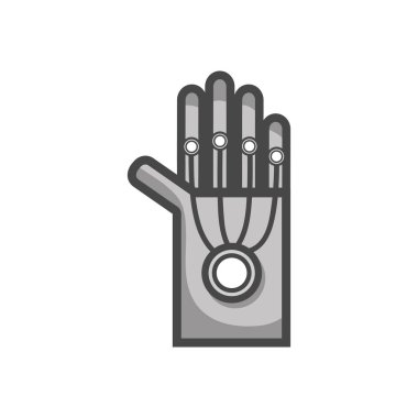 gri tonlamalı el sanal gerçeklik içinde video oyunu vektör çizim