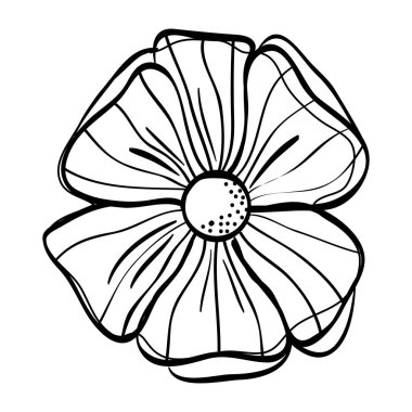 satır doğa egzotik çiçek tropikal tarzı vektör çizim