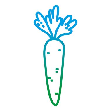 bozulmuş satır sağlıklı havuç organik sebze madde vektör çizim