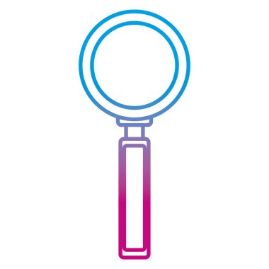 Optik vektör çizim yakınlaştırmak için Büyüteç ekipman satırı bozulmuş