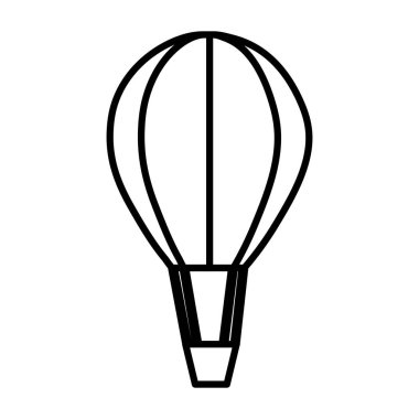 hat hava balon taşıma sinek stil vektör çizim