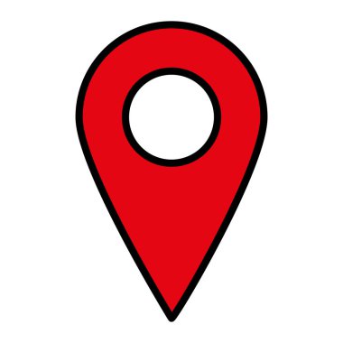 renk konum sembolü harita Coğrafya yön vektör çizim